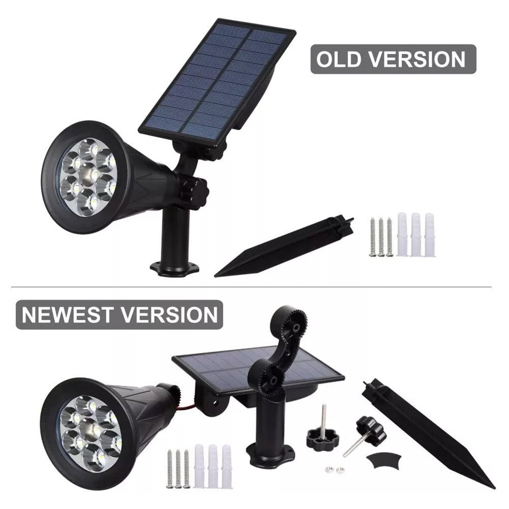 3pcs 7LED Solar Spot Lights Colour Change Projection Stake Garden Light Outdoor