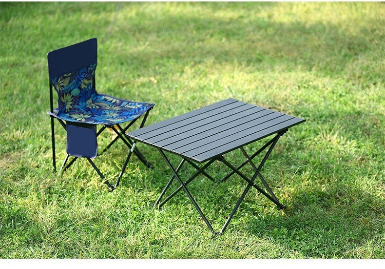 Folding Camping Table Portable Outdoor Picnic Desk Carbon Steel Compact Sturdy