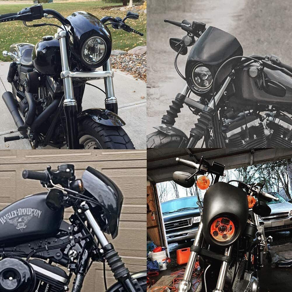 Front Headlight Cowl Fairing Light Cover For Harley Sportster XL883 XL1200