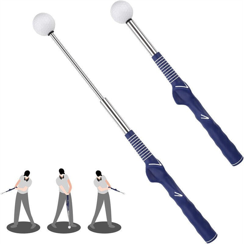 Golf Retractable Swing Club Soundable Swing Trainer Golf Indoor Training Aids