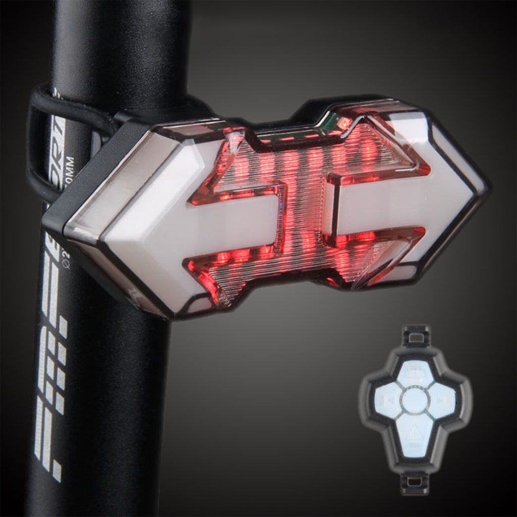 LED Bicycle USB Indicator 120 Lumens Bike Tail Turn Signal Light With Remote