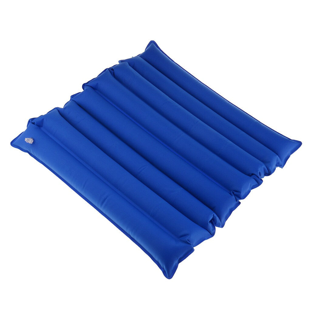Pressure Relief Air Inflatable Seat Cushion Wheelchair Pillow with Pump Blue