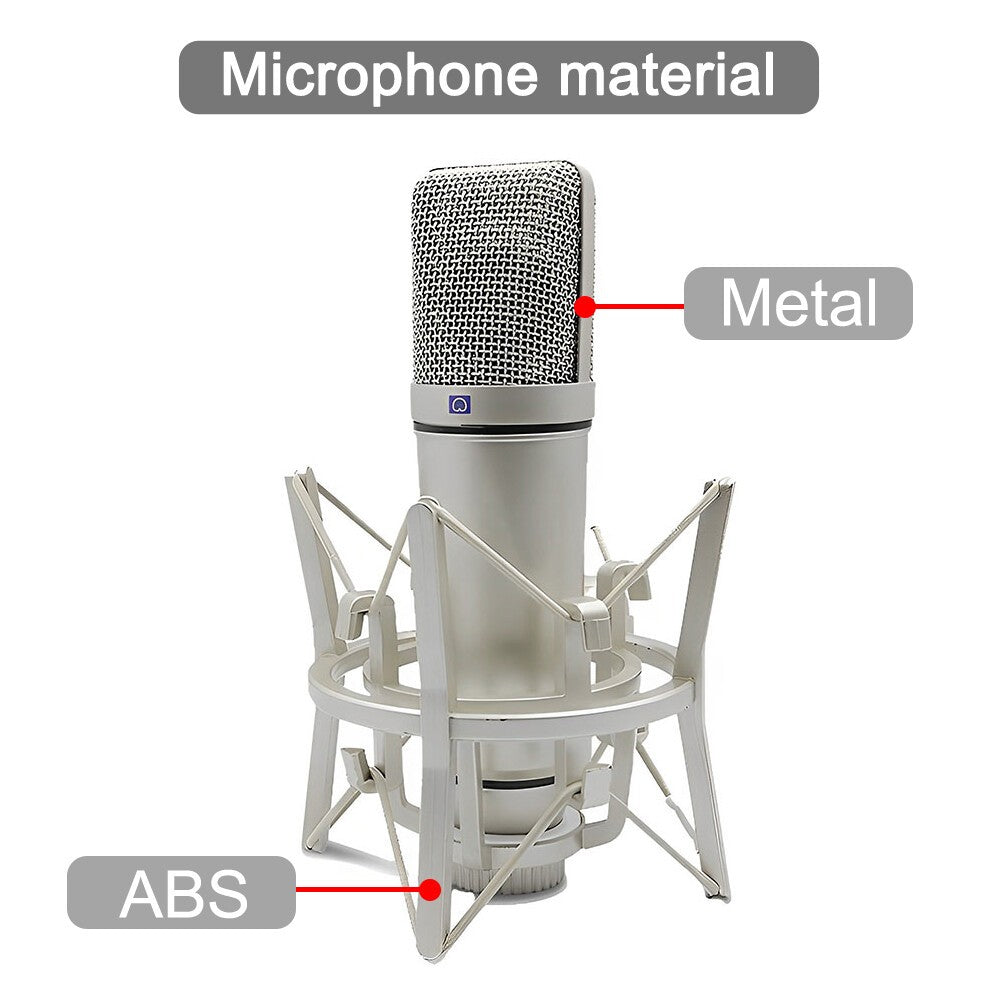 U87 Studio Condenser Microphone with Shock Mount Singing Recording Cardioid Mic