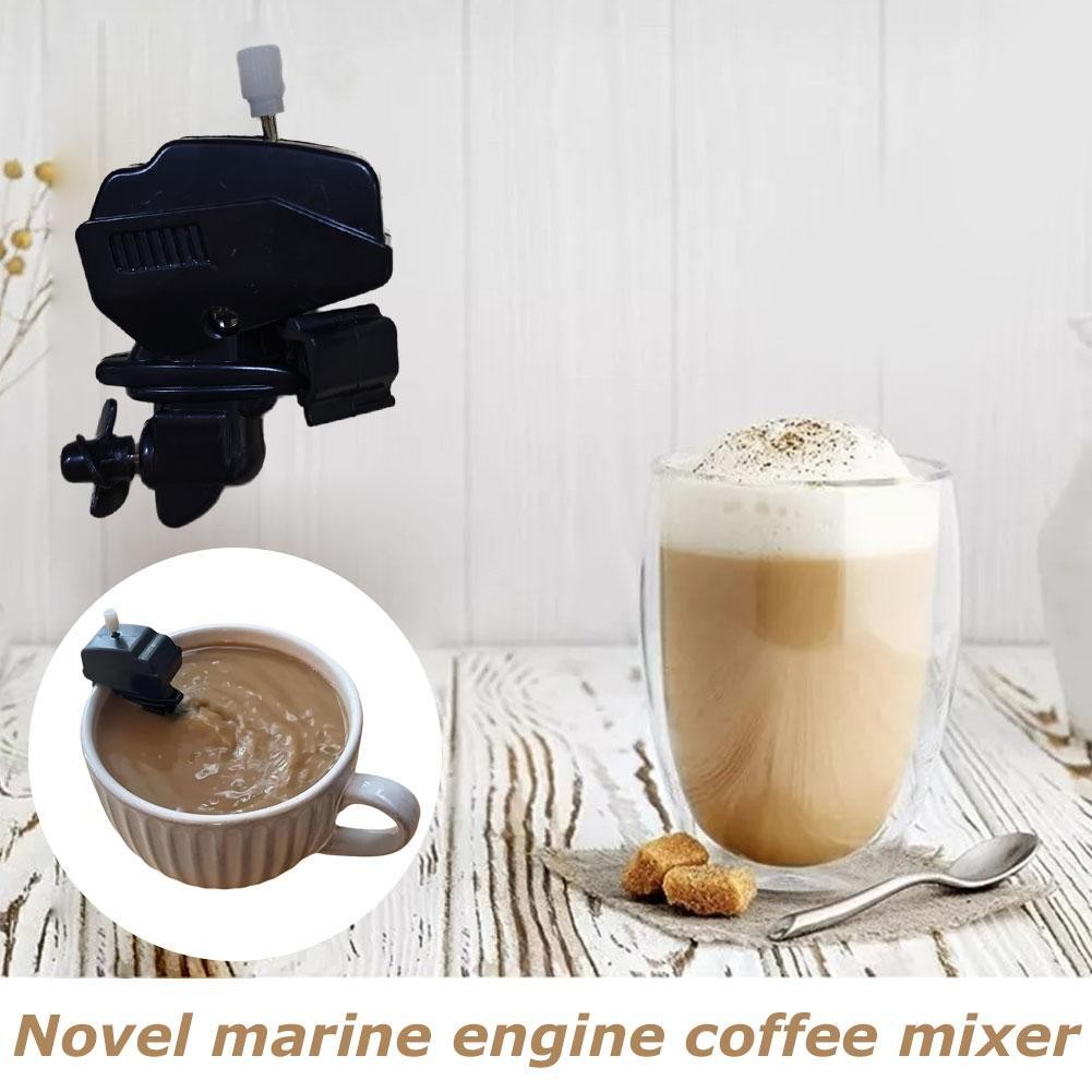 Novelty Coffee Stirrer Motor Boat - Boat Coffee Wind Up Outboard Mini Stirrer