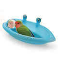 Bird Water Bath Tub for Pet Cage Hanging Bowl Parrot Parakeet Bird Bath+Mirror