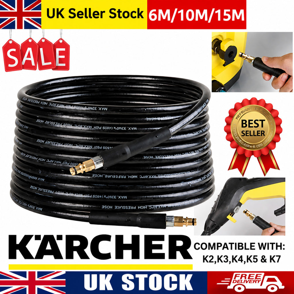6-15M Extension Hose Pipes For Karcher K2 K3 K4 K5 K7 High Pressure Washer