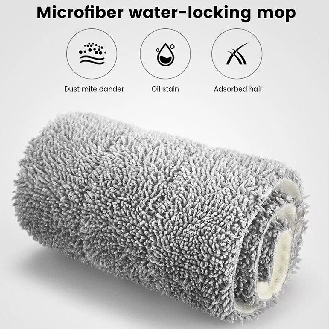 Floor Cleaning Spray Mop 350ml Bottle Tank & 5 Washable Microfibre Mop Pads