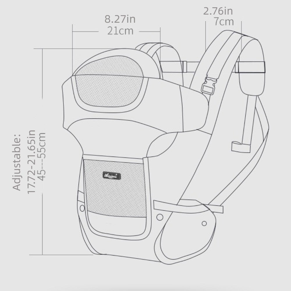Ergonomic Baby Carrier Backpack Adjustable Head Support Baby Hipseat Carrier