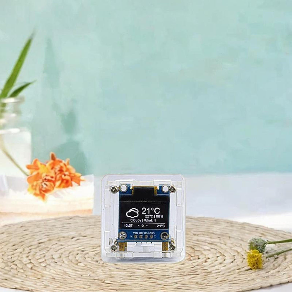 DIY Digital Clock Kit Soldering Practice ESP8266 Portable Weather Clock for