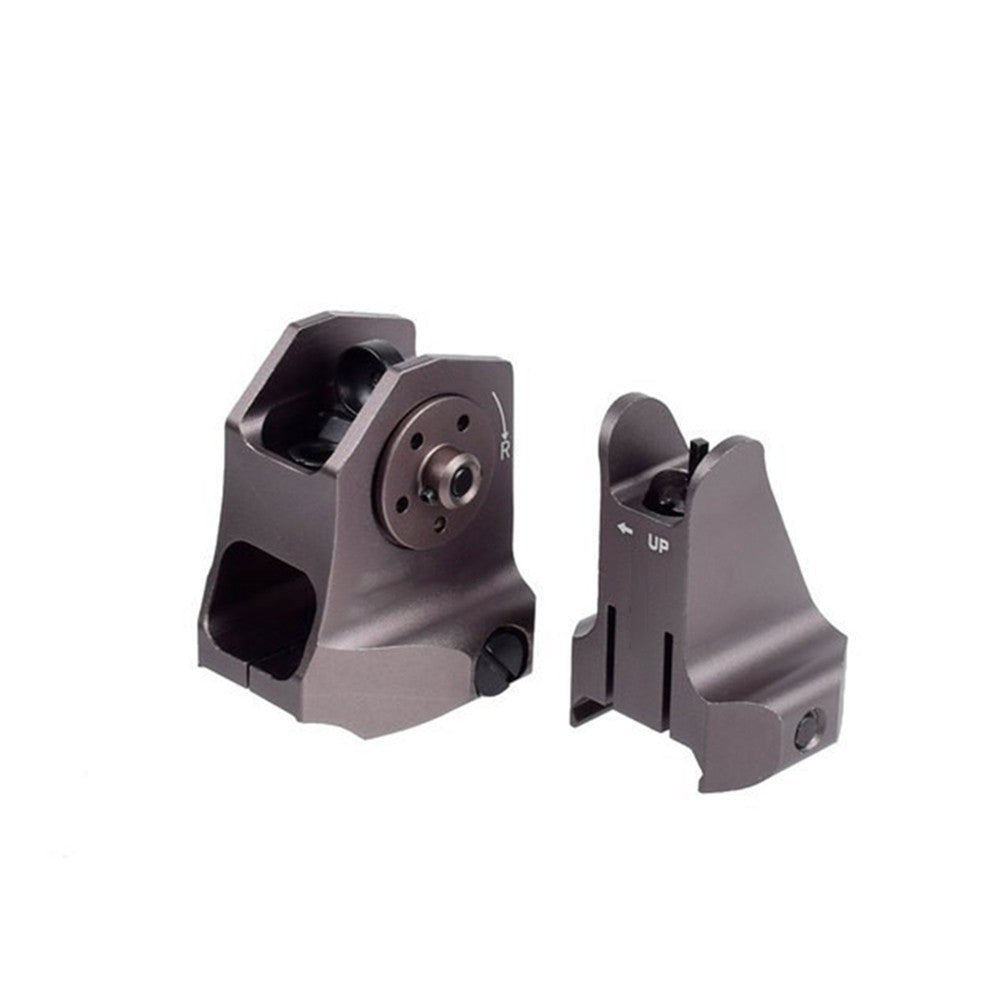 1 Pair D &D Flip-up Low Profile Metal Sight Folding Iron Sights Front / Rear Set