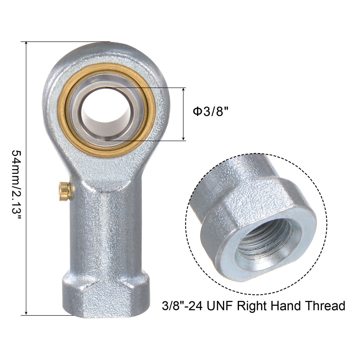 4pcs PHSB6 3/8" Rod End Bearing 3/8"-24 Female Right Hand Thread Stainless Steel