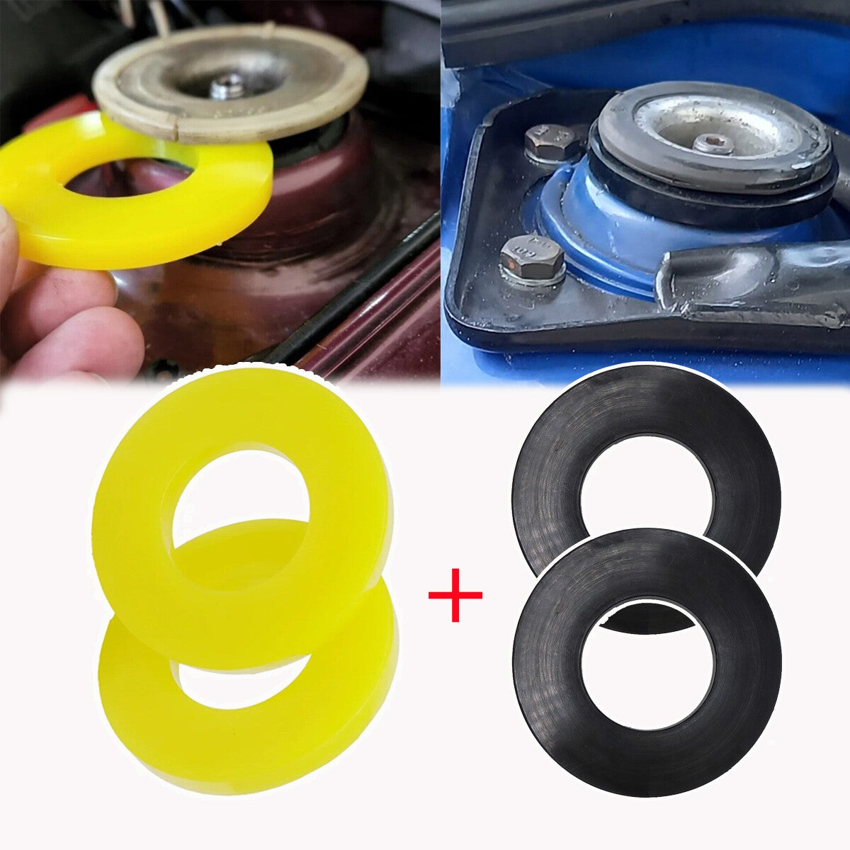 4X For Top Mount Tower Suspension Shock Absorbing Bushing