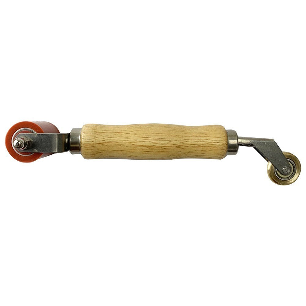 Silicone Seam Roller Red Brass Penny Combination 40mm EPDM Combi Roofing Tool UK