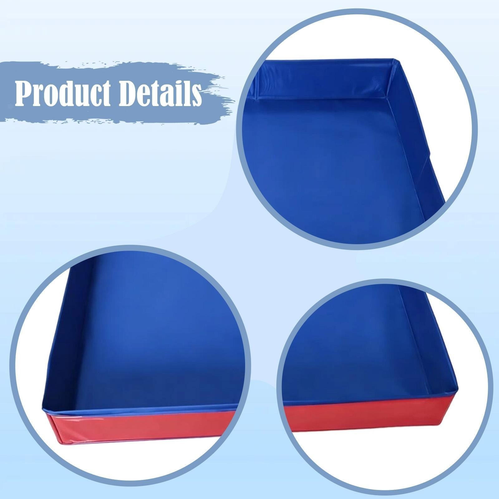 Kids Sand Pit Tray Beach Sand Play Container for Lawn Backyard Outdoor