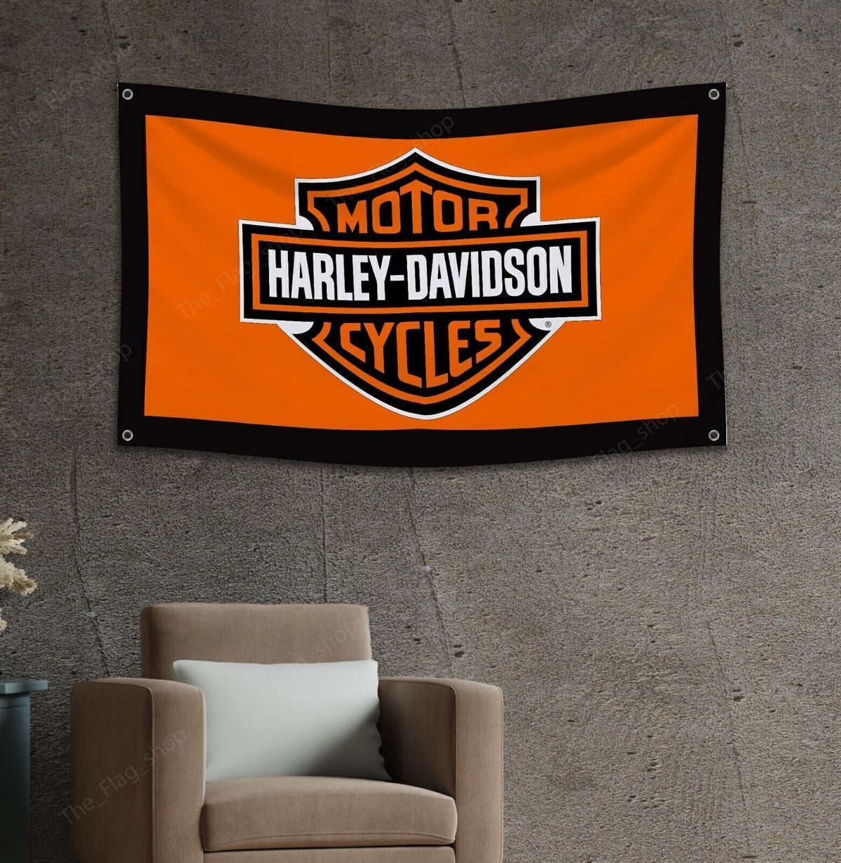 3x5 Ft Harley Davidson Motorcycles Flag Show Garage Banner Man Cave Wall Decor