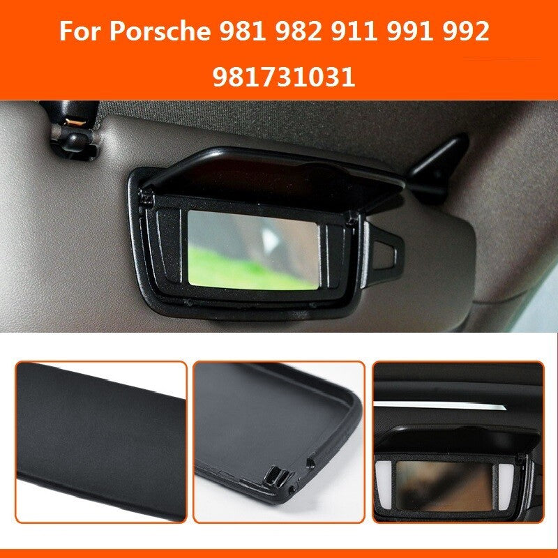 1 Piece Sun Visor Mirror Cap Cover Fit Porsche 911 991 Boxster Cayman 981 982