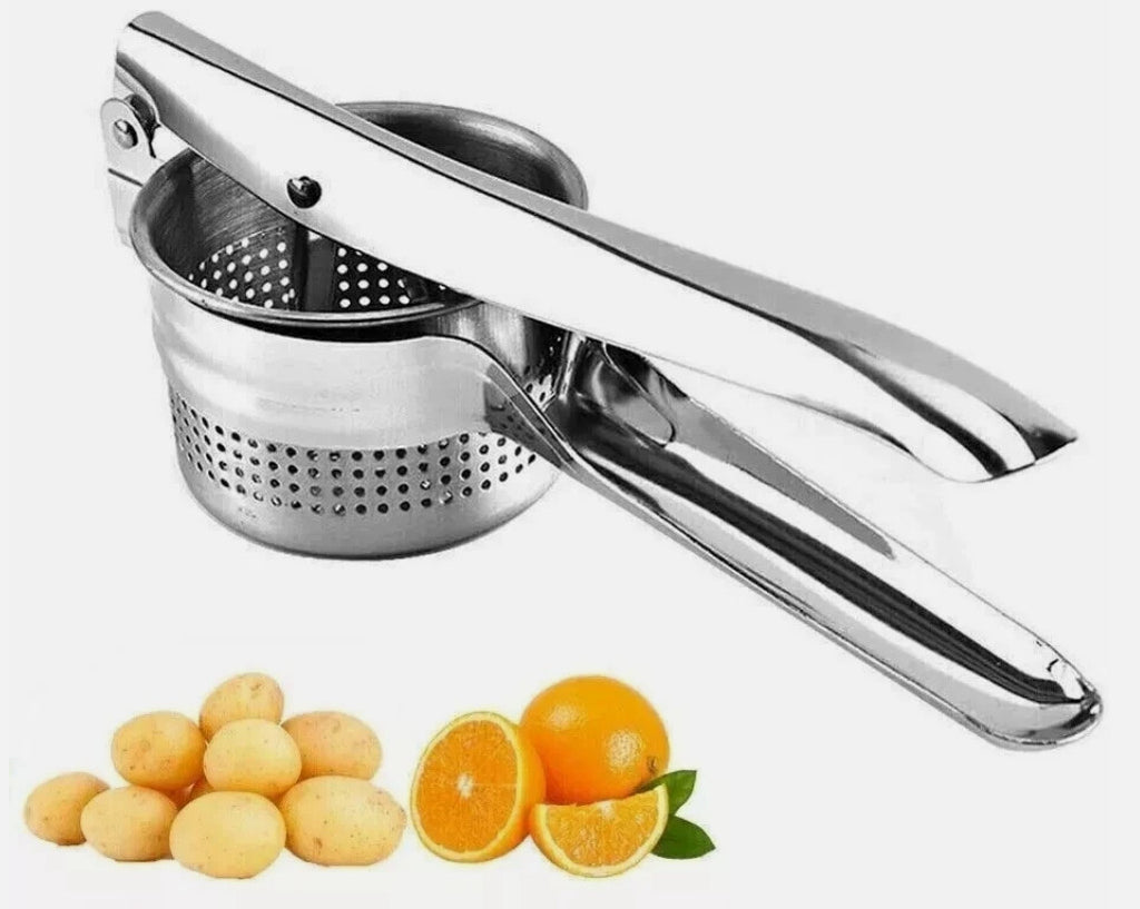 HEAVY DUTY POTATO RICER STAINLESS STEEL MASHER FRUIT VEGETABLE PRESS
