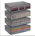 4 Pack Foldable Under-Bed Storage Boxes with Lid  Fabric Underbed Containers