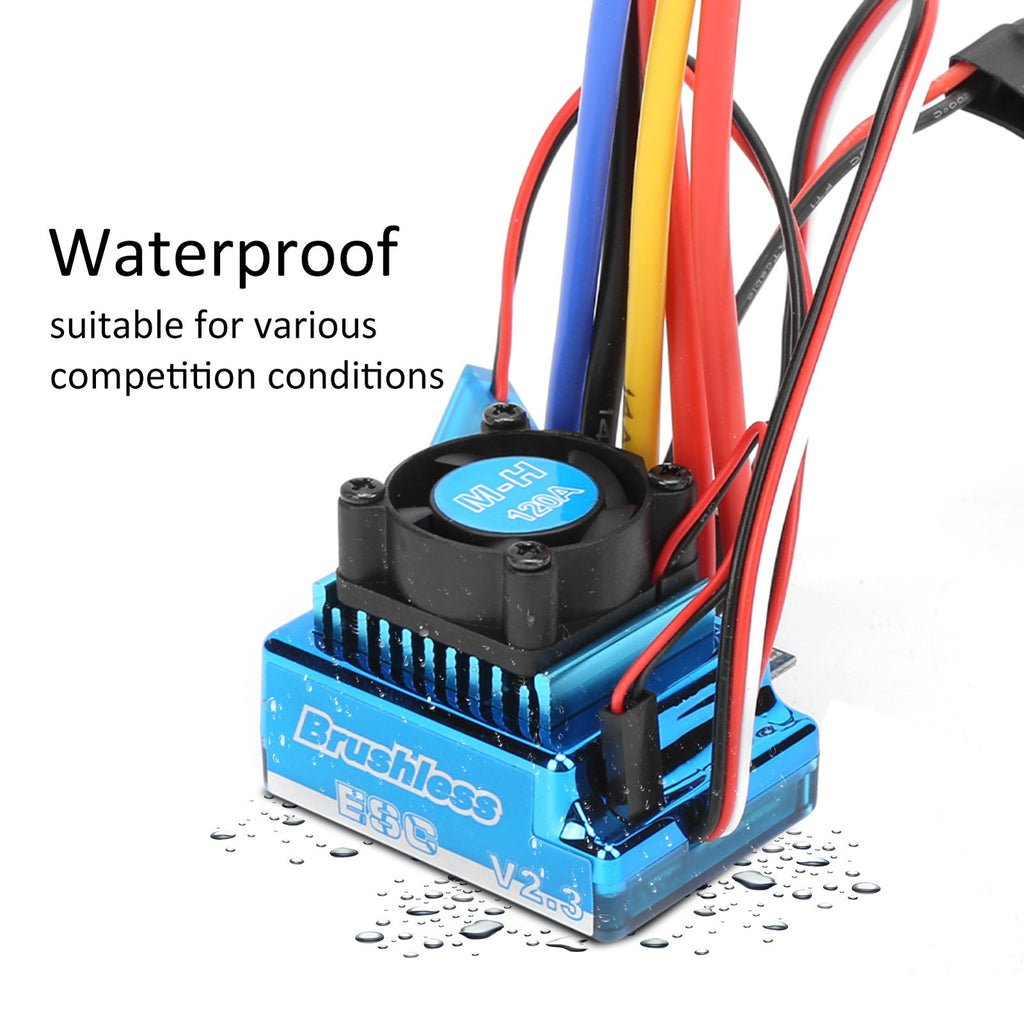 120A Brushless ESC Electric Speed Controller For 1/10 1/12 Remote Control BS