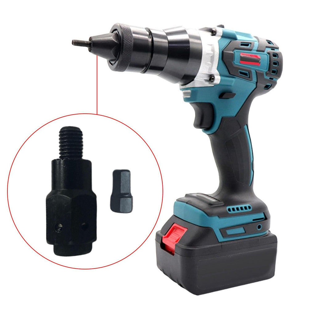 Cordless Rivet Nut Gun Pull Female Head M3 to M12 Riveting Tool Rivet Nut Insert