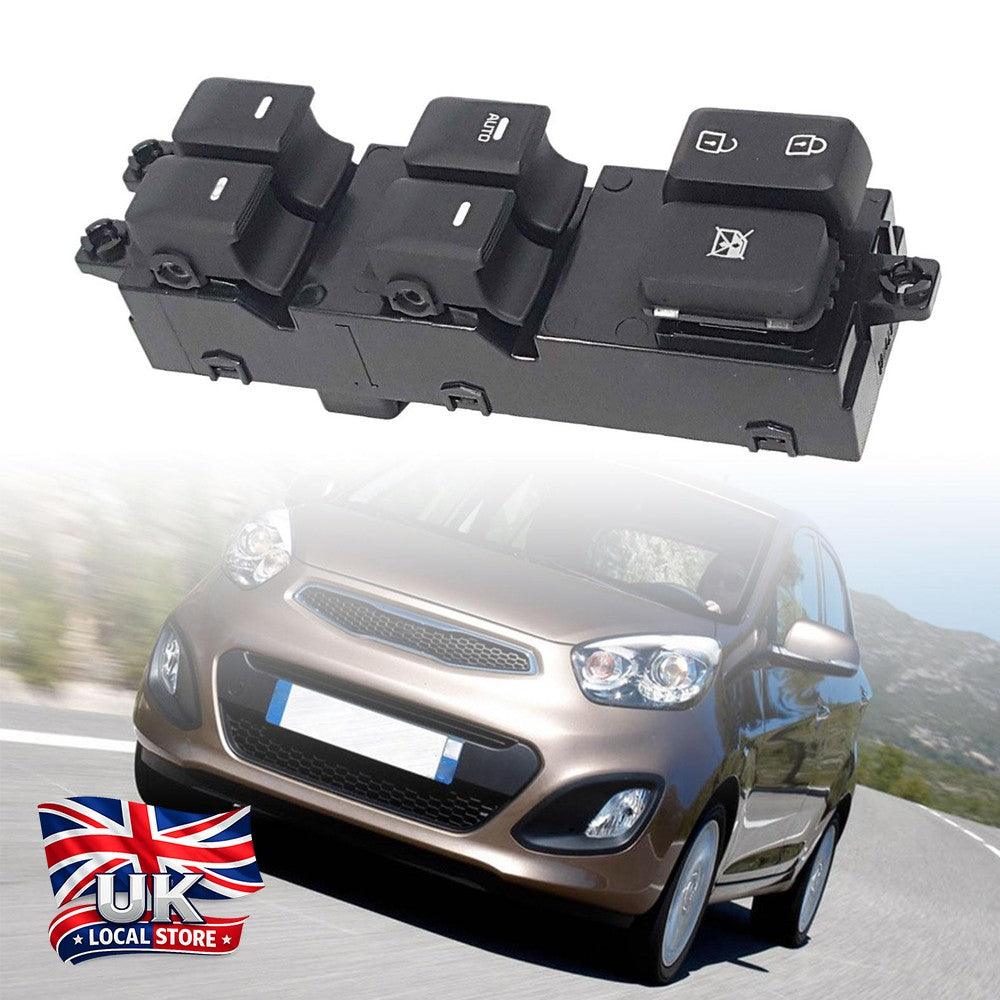Front Power Window Switch Master Driver Side for Kia Picanto 2012-15 93570-1Y200