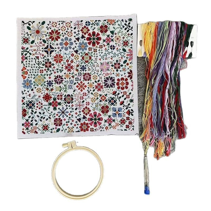 A Flower a Day Cross Stitch Kit for Beginners Friendily Bloom a Day Cross Stitch