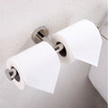 Bathroom Tissue Paper Holder Chrome Wall Mount Double Toilet Roll Paper Holder