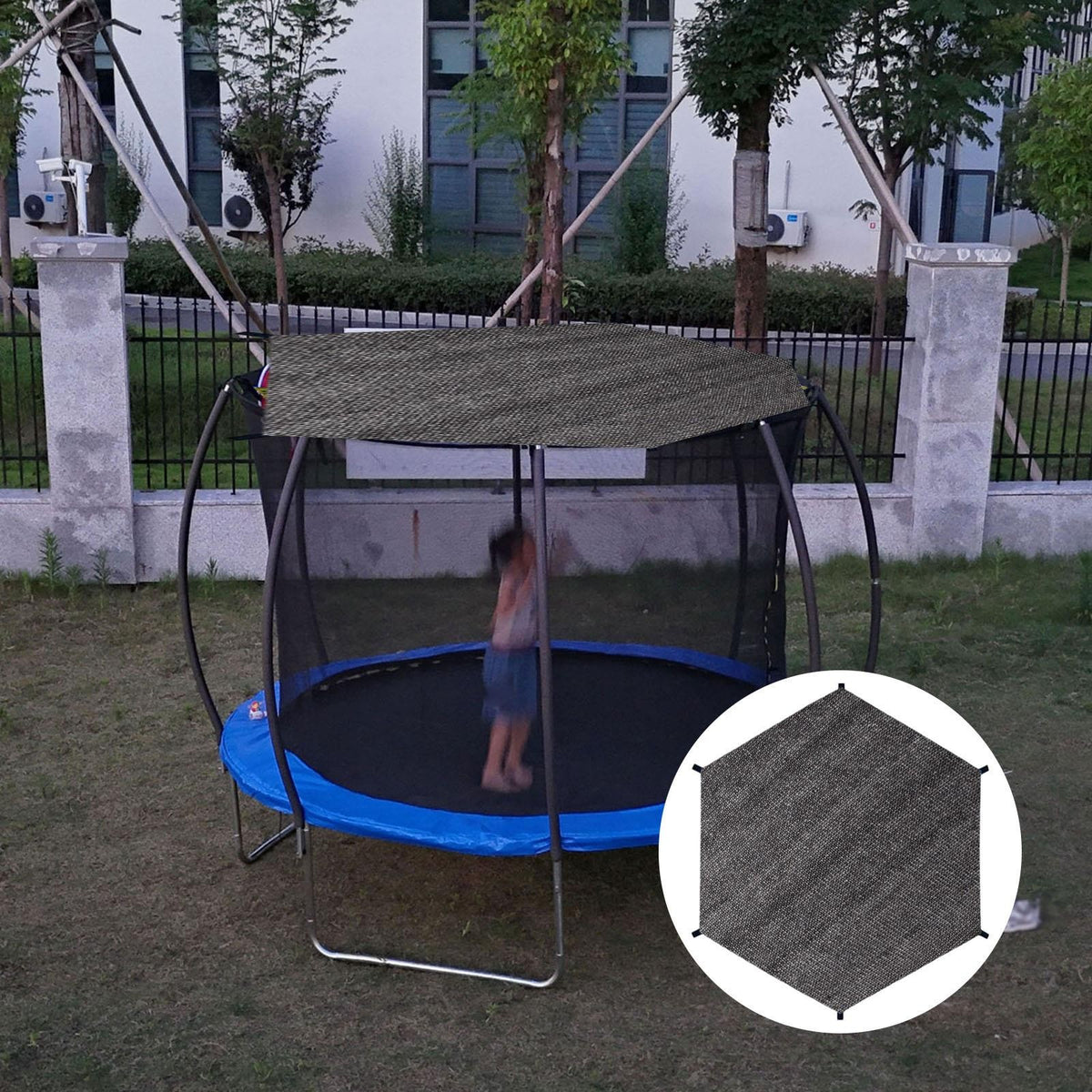 Trampoline Shade Cover Trampoline Canopy Trampoline Sun Protection Cover for 6