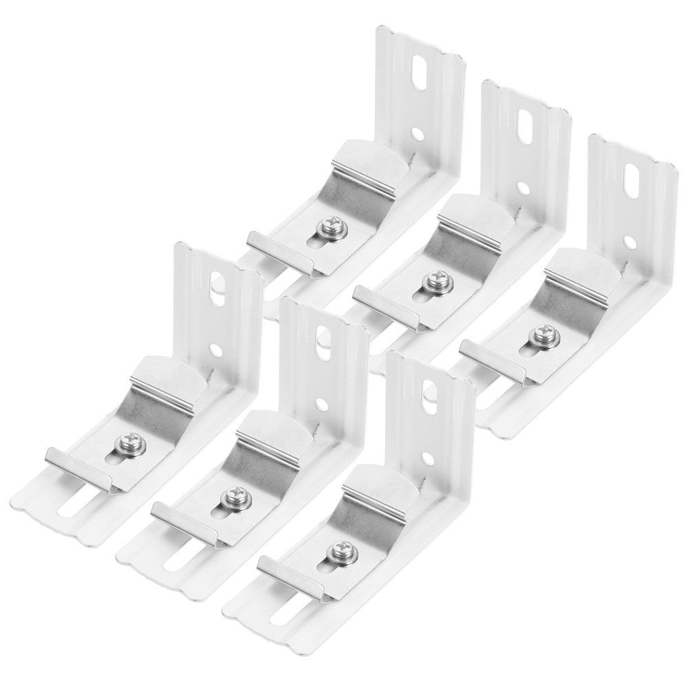 6pcs Vertical Blind L Holder Metal Blind Extension Frame L Bracket Replacement