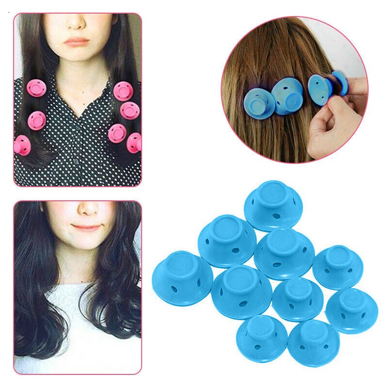 40PCS Soft Silicone Heatless Hair Curlers No Damage Hair Rollers