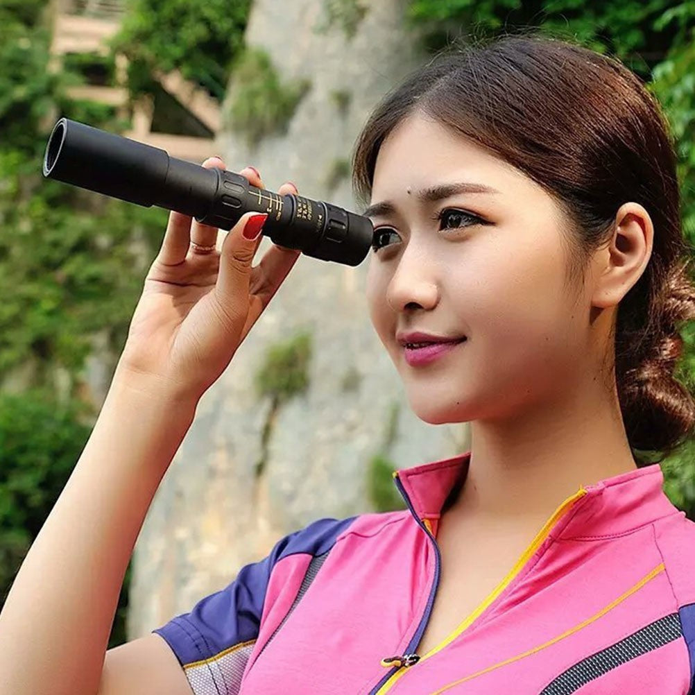 High Resolution Monocular Telescope Outdoor Single Tube Black Zinc Iron Alloy