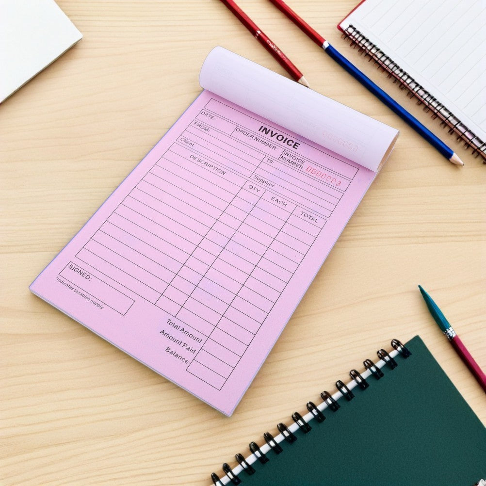 Purchase Order Book Mechanic Receipt Invoice for Financial Records