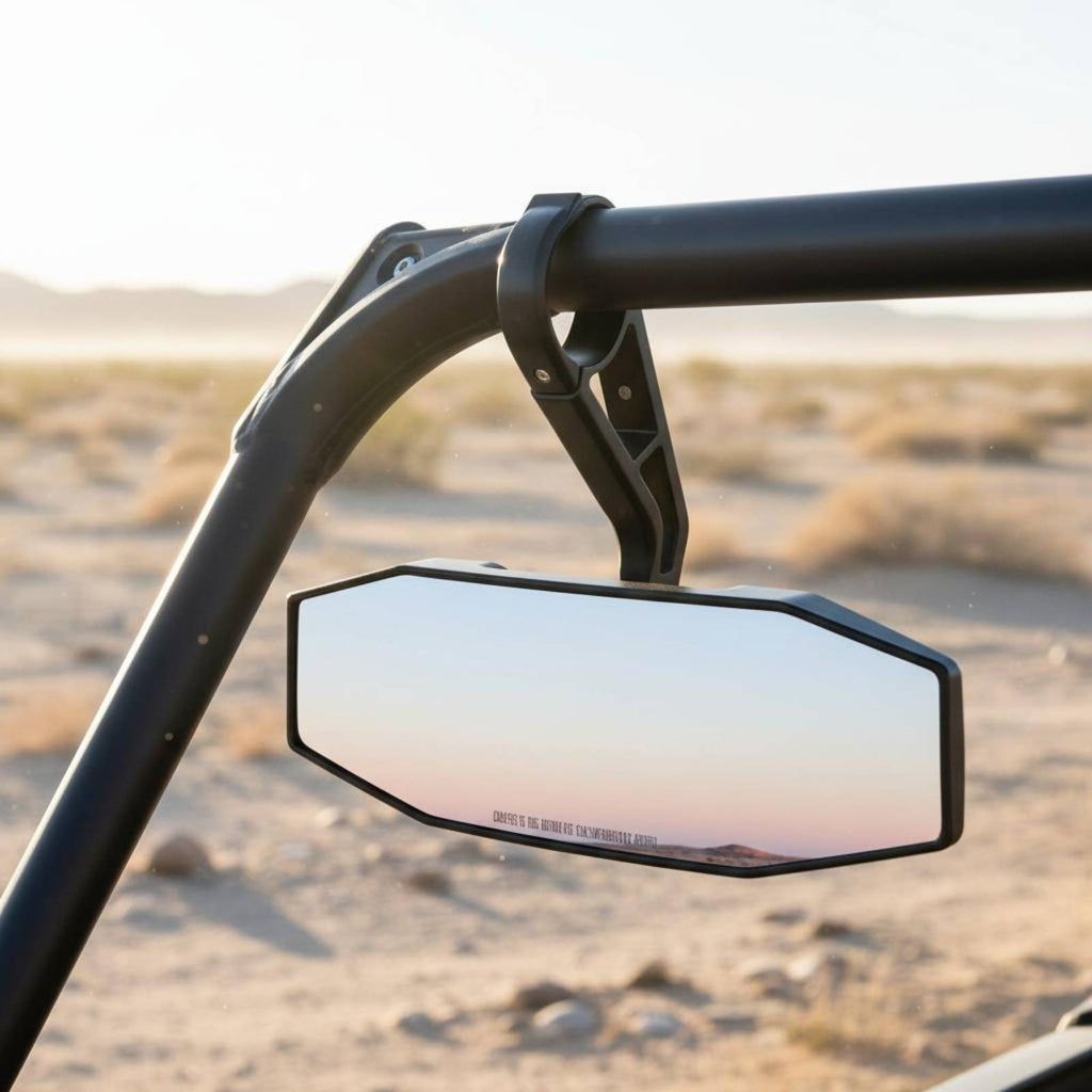 1.75 Inch Roll Bar Mirror Heavy Duty UTV Middle Mirror Shatterproof Glass