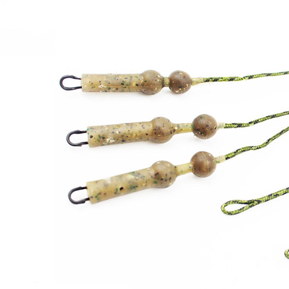 10pcs Helicopter Sleeve Bead Hair Rig Making Bead Terminal Carp Fish Heli Sleeve