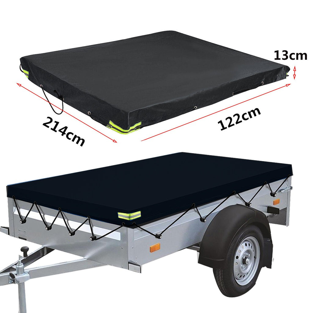 7ft x 4ft Strong Fully Waterproof Trailer Cover Heavy Duty Truck Cover w/Straps