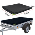 7ft x 4ft Strong Fully Waterproof Trailer Cover Heavy Duty Truck Cover w/Straps
