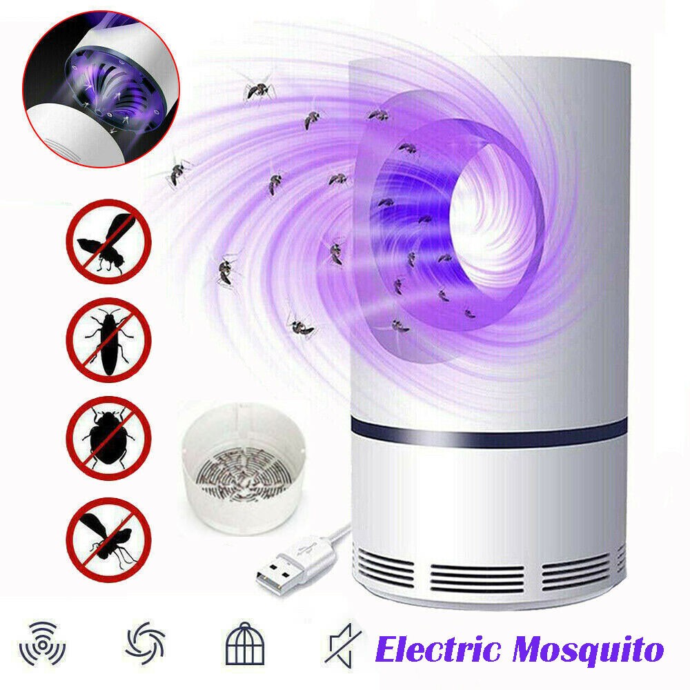 ELECTRIC USB INSECT MOSQUITO KILLER BUG ZAPPERS FLY-PEST CATCHER TRAP LED LAMPS