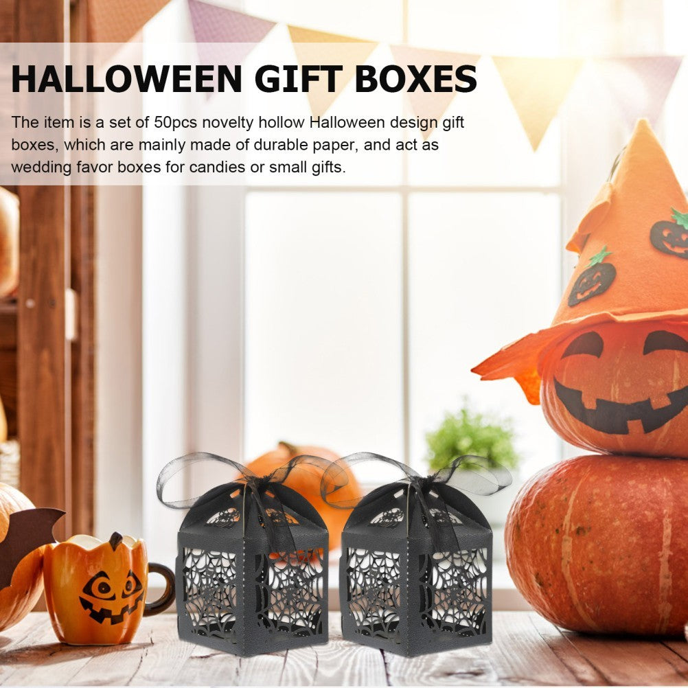 50 PCS Halloween Candy Box Party Favor Coffin Boxes for Treats Small