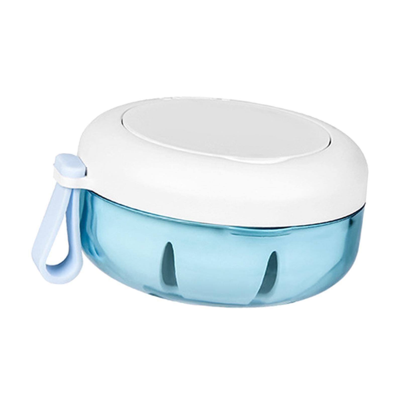 Denture Case Denture Bath Box Portable Soak Container Mouth Guard Box Leak Proof