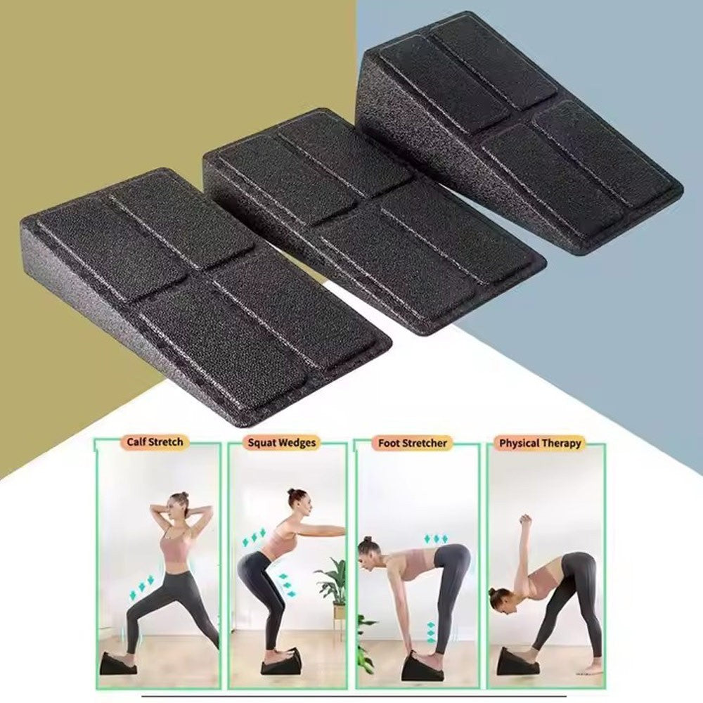 3pcs Slant Board Ramp Yoga Wedge Stretch Slant Boards Non-Slip Squat Wedge Block