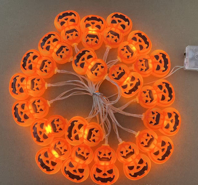 1String Lights Halloween Double layer Pumpkin LED Decoration House Party 3 Meter