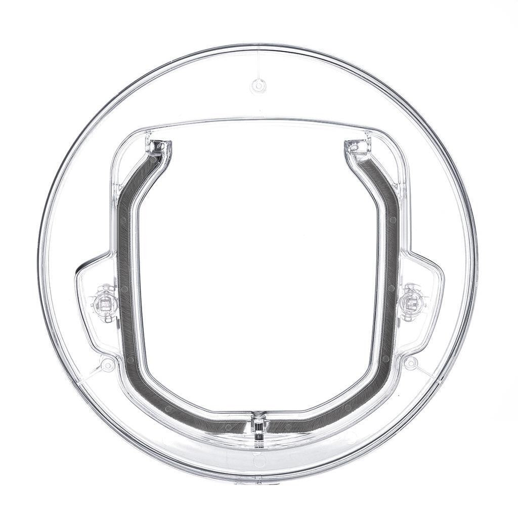4 Way Round Locking Flap Pets Door Cat Flap Small Dogs For Glass Window Door