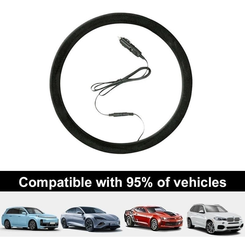 Universal Car Heated Steering Wheel Cover Hand Warming Protector Warmer