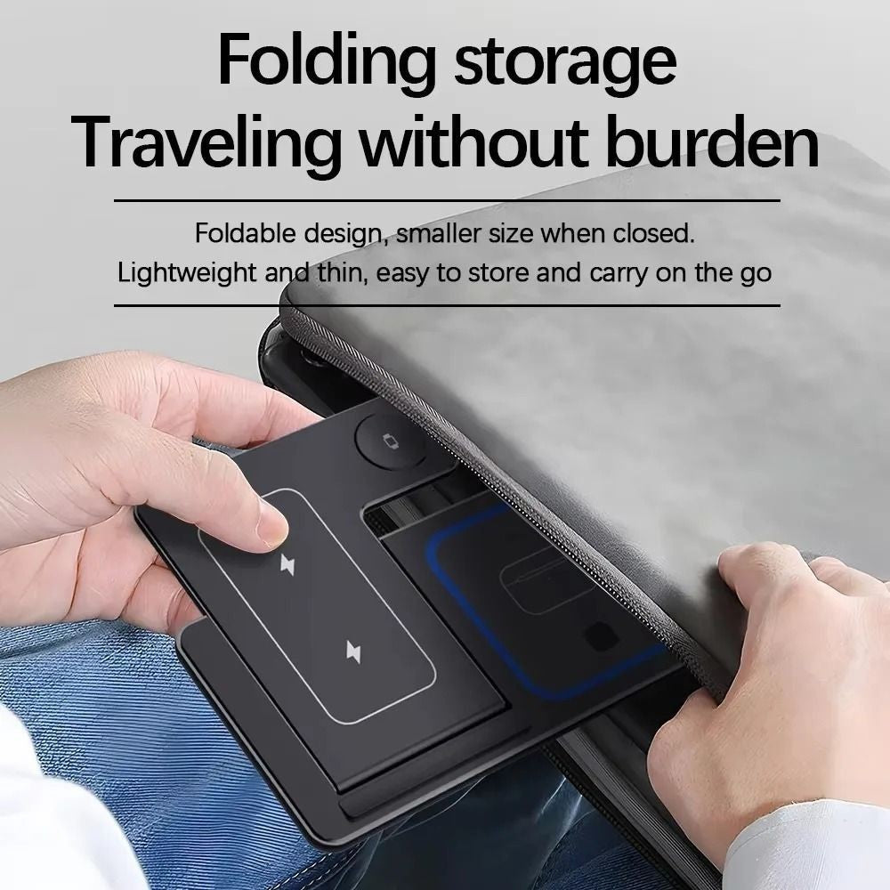 Foldable Wireless Charger Portable Charging Dock Fast Charging Station  Desktop