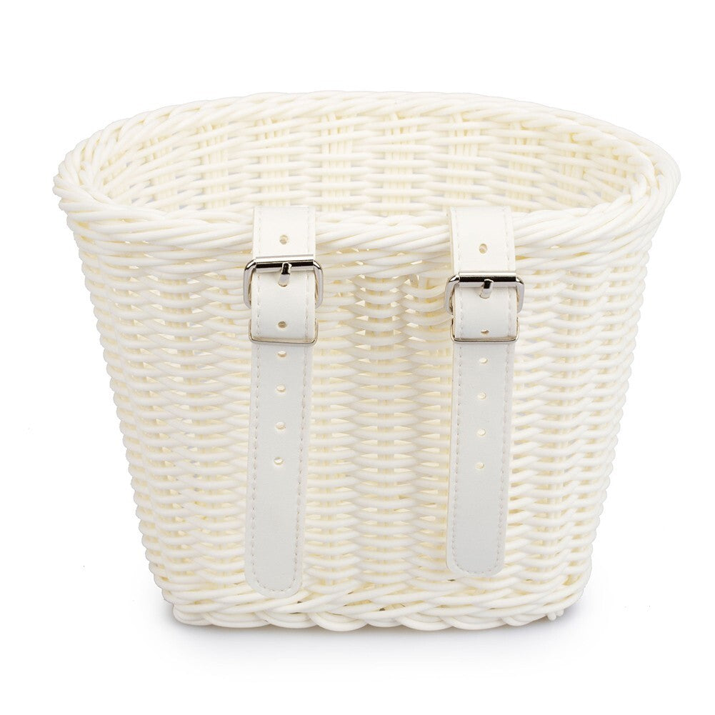 Rattan Bicycle Front Basket Handwoven Kids Adult Bike Handlebar Carrier Bags UK