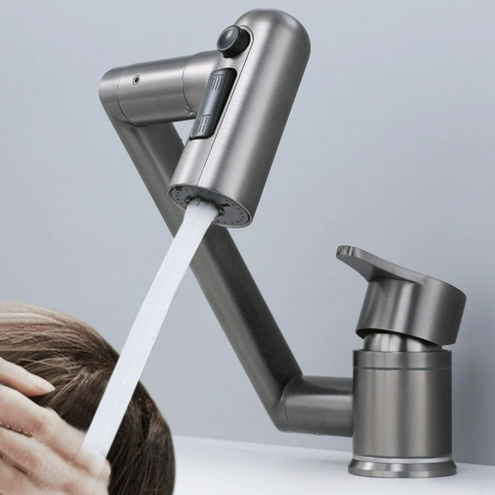 Three Mode Kitchen Tap Folding Spout with 1080 Degree Rotatable Spout 304 Steel