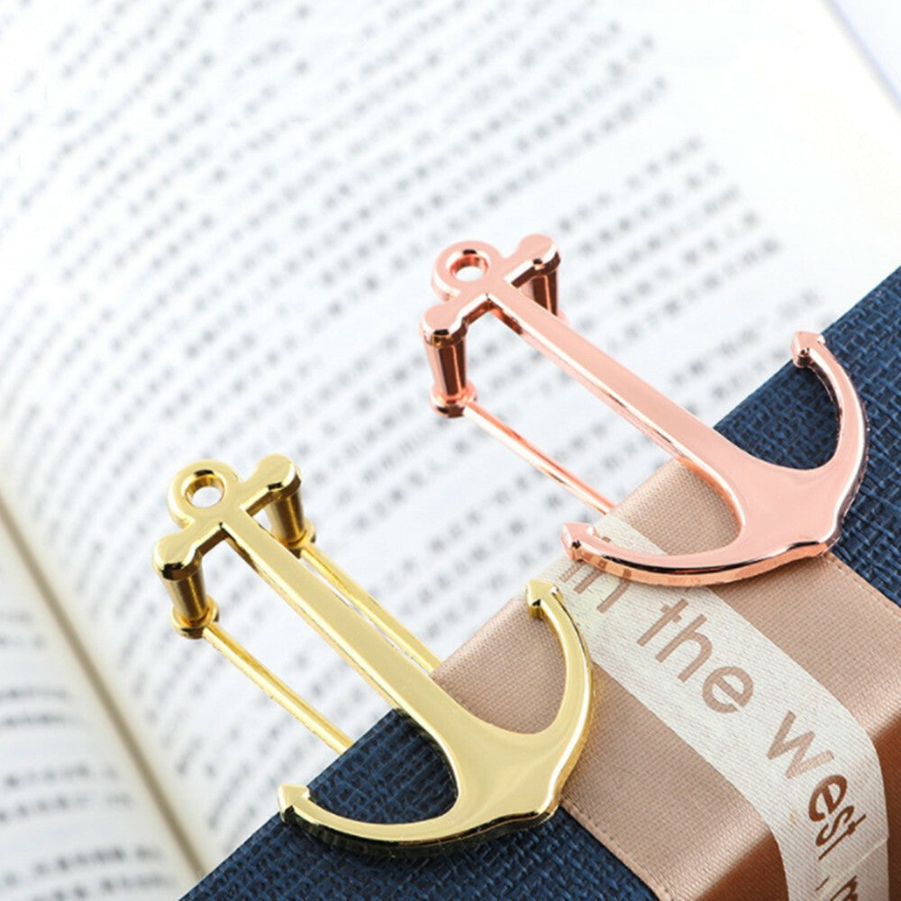 Creative Bookmarks Metal Anchor Bookmark Page Holder Clip for Students Gifts