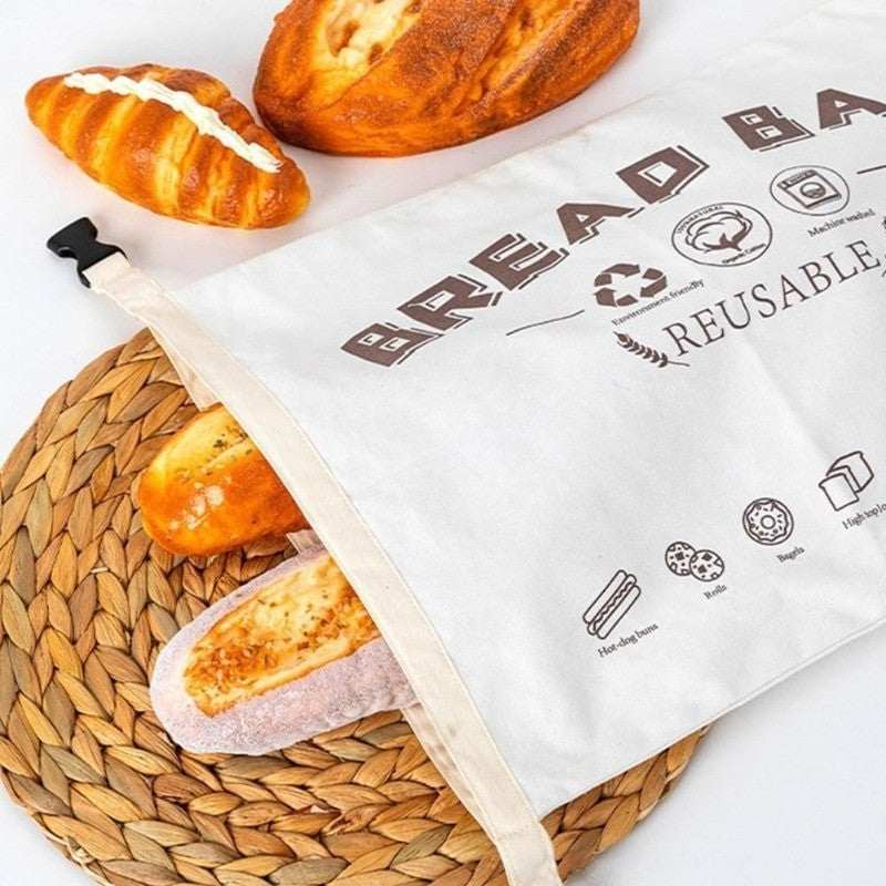 Premium Extra Large Reusable Beeswax Bread Bags Cotton Linen Storage Keep Fresh