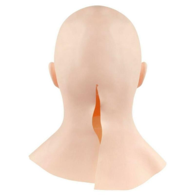 Realistic Female Woman Face Halloween Latex Mask for Crossdressing