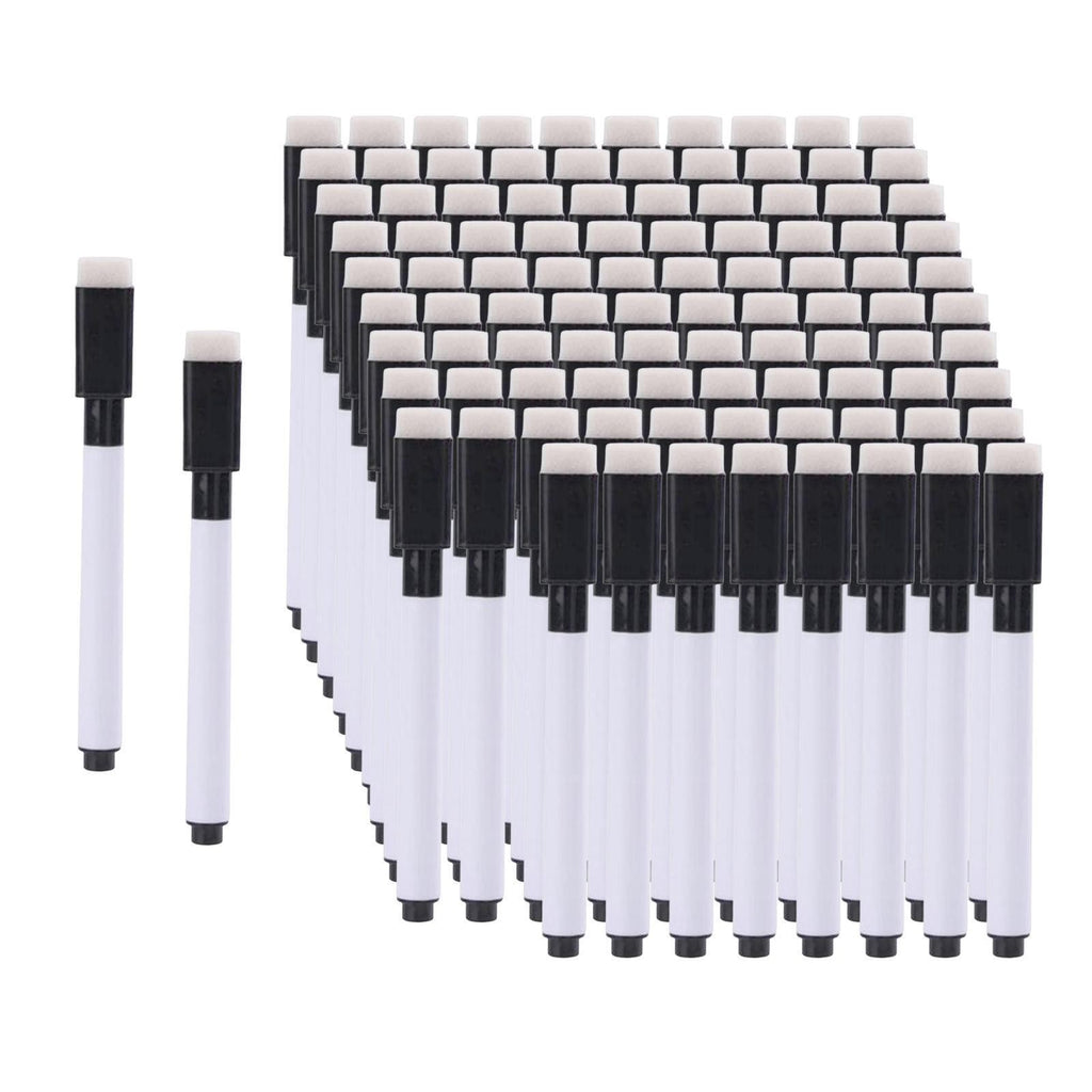 100x Whiteboard Marker Pens Writing Pen Writing with Eraser White Board Pen